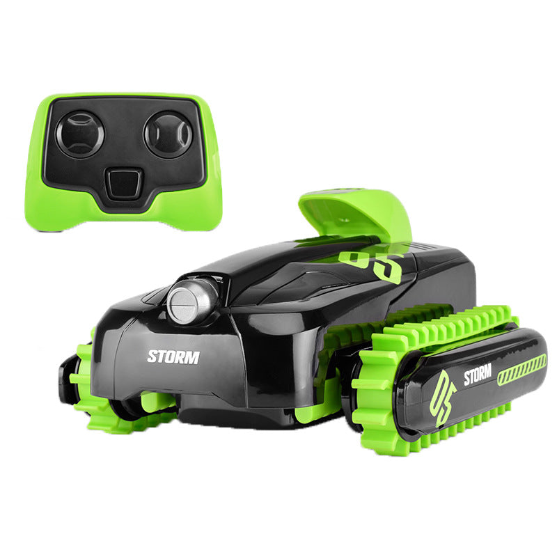 Electric Remote Control Car Amphibious Four-wheel Drive Off-road Deformation Car Children's Waterproof Crawler Remote Control Boat Boy Toy u