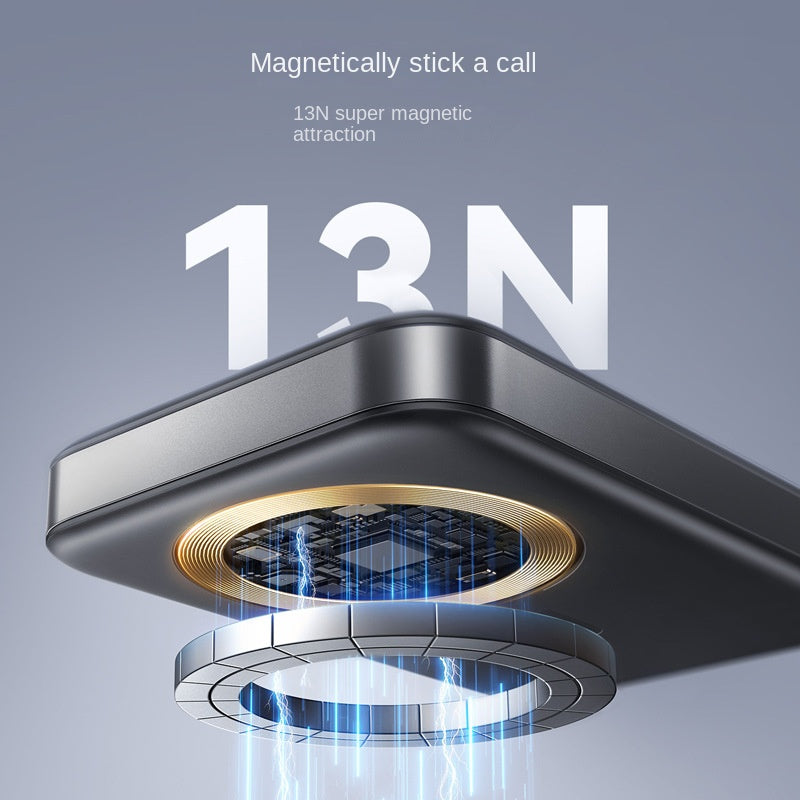 Machine Hall 22.5W Multi-port Fast Charging Magnetic Wireless Charging Treasure 10000 MA With Ring Bracket Mobile Power Supply