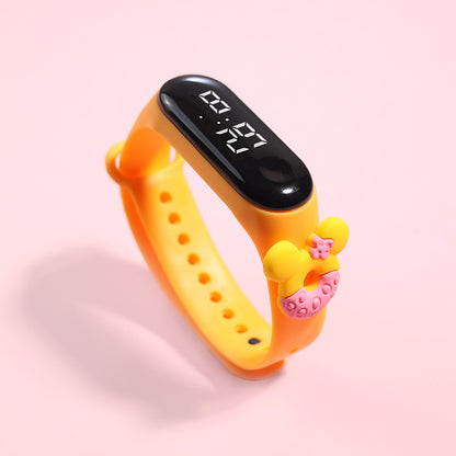 LED Electronic Watch Cute Ice Cream Student Swimming Simple Watch Waterproof