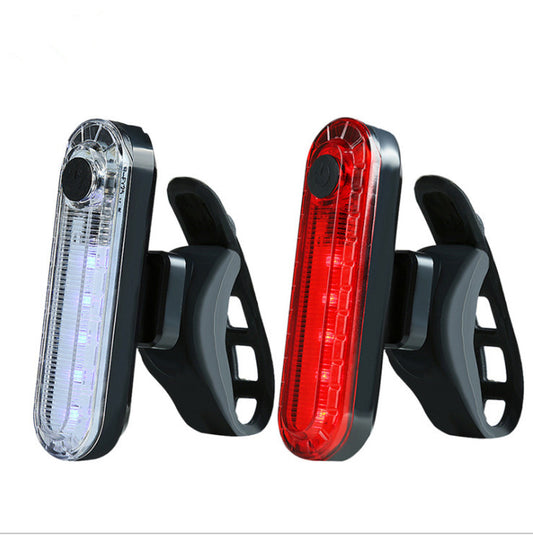 New Bicycle Tail Light Outdoor Riding USB Charging COB Bright Night Riding Safety Warning Light Riding Accessories u