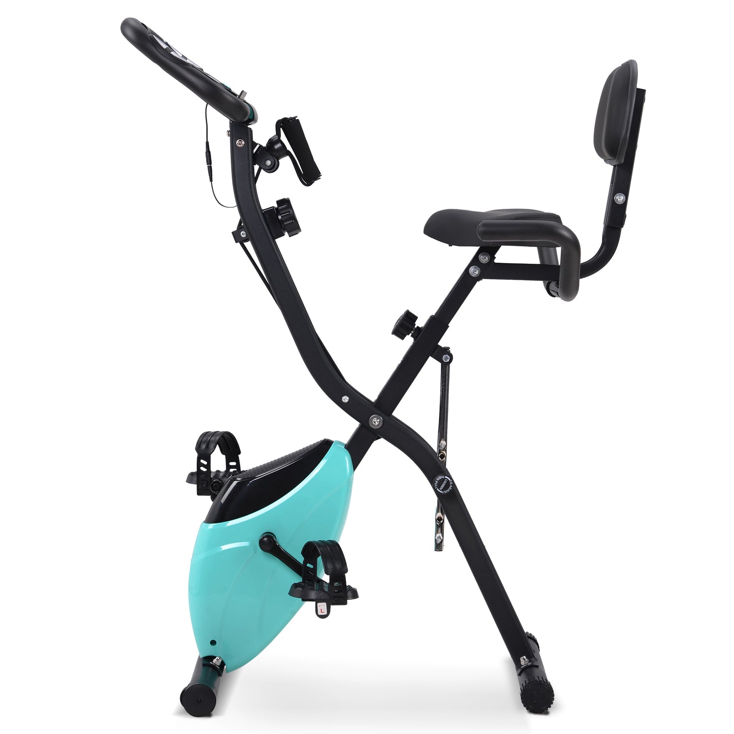 X-Bike, magnetische faltbares Fitnessfahrrad, Heimtrainer für Cardio Workout Indoor Cycling mit Traningscomputur und Expanderbänder us